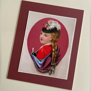 Lovely Lady w/Feather Hat